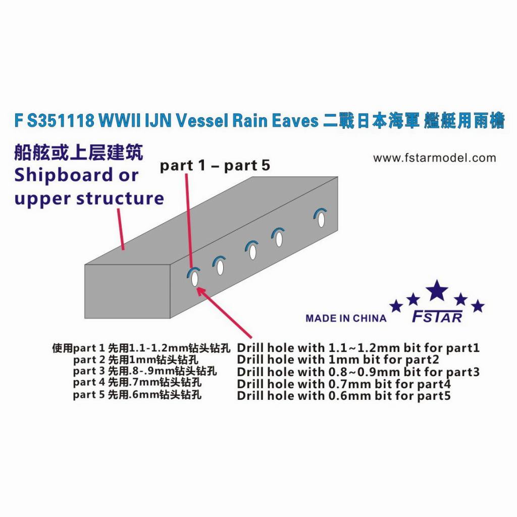 【新製品】FS351118 WWII 日本海軍 艦艇用 舷窓庇