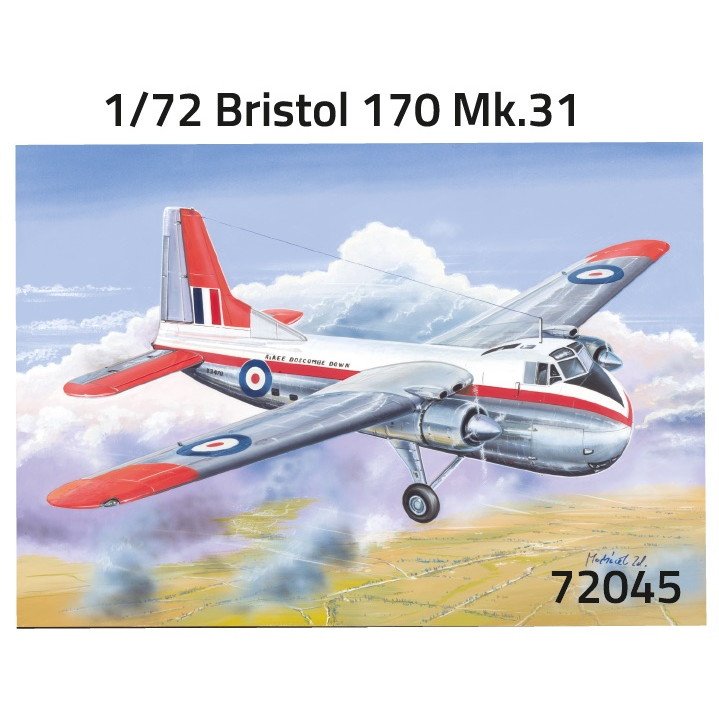 【新製品】72045 1/72 ブリストル 170 フレイター Mk.31 英航空機・兵装実験機関&ニュージーランド