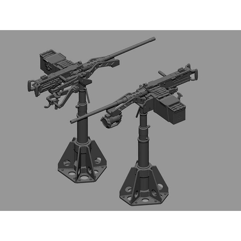 【新製品】LF1456 1/35 M2重機関銃 HG ペデスタルマウント付き ガントラック用