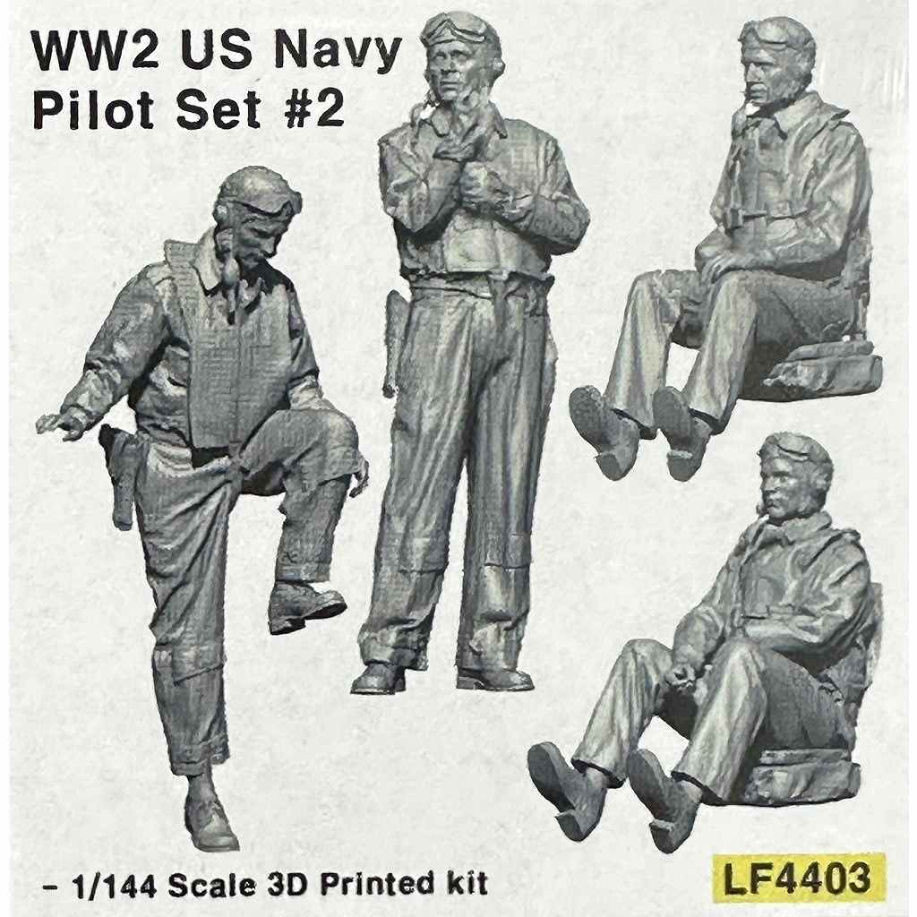 【新製品】LF4403 WWII アメリカ海軍 パイロットセット #2 (着座・立ち姿)