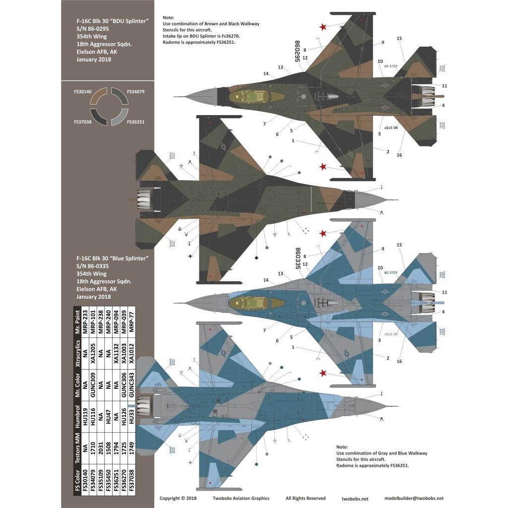 【新製品】32069 F-16C ファイティングファルコン アラスカン・スプリンターズ Pt.2