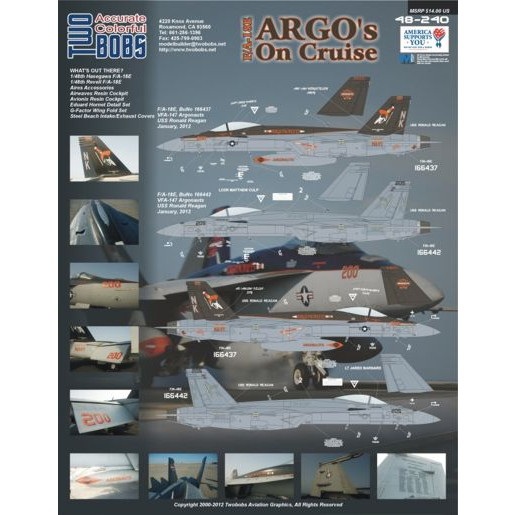 【新製品】[2009624824007] 48240)F/A-18E スーパーホーネット VFA-147 アルゴス オン クルーズ