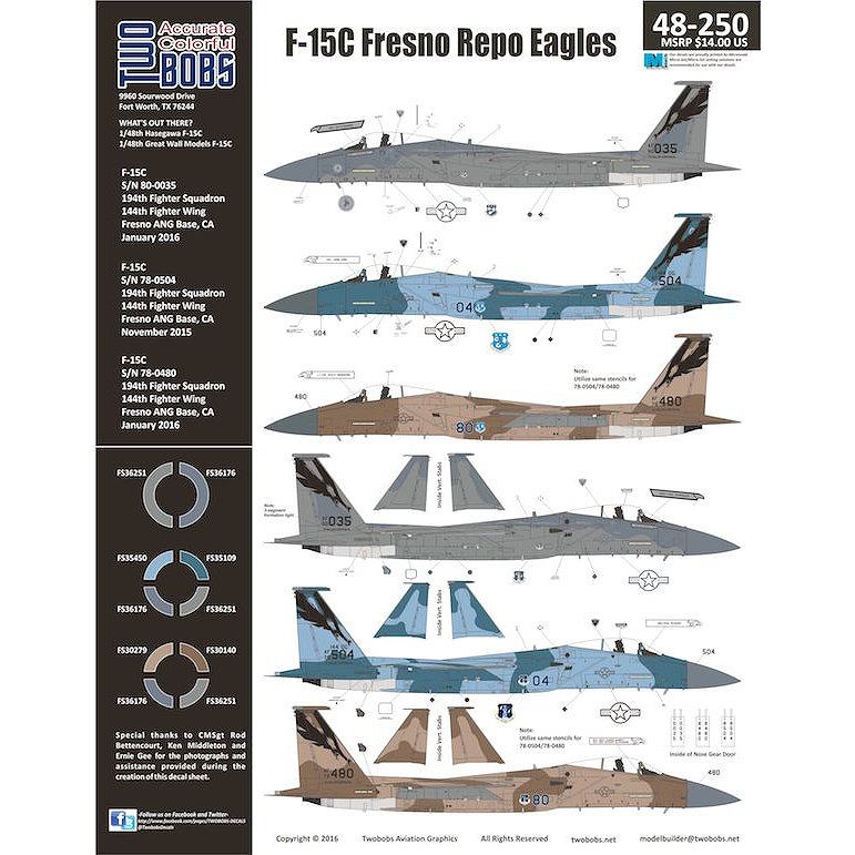 【新製品】48250 F-15C Fresno Repo Eagles