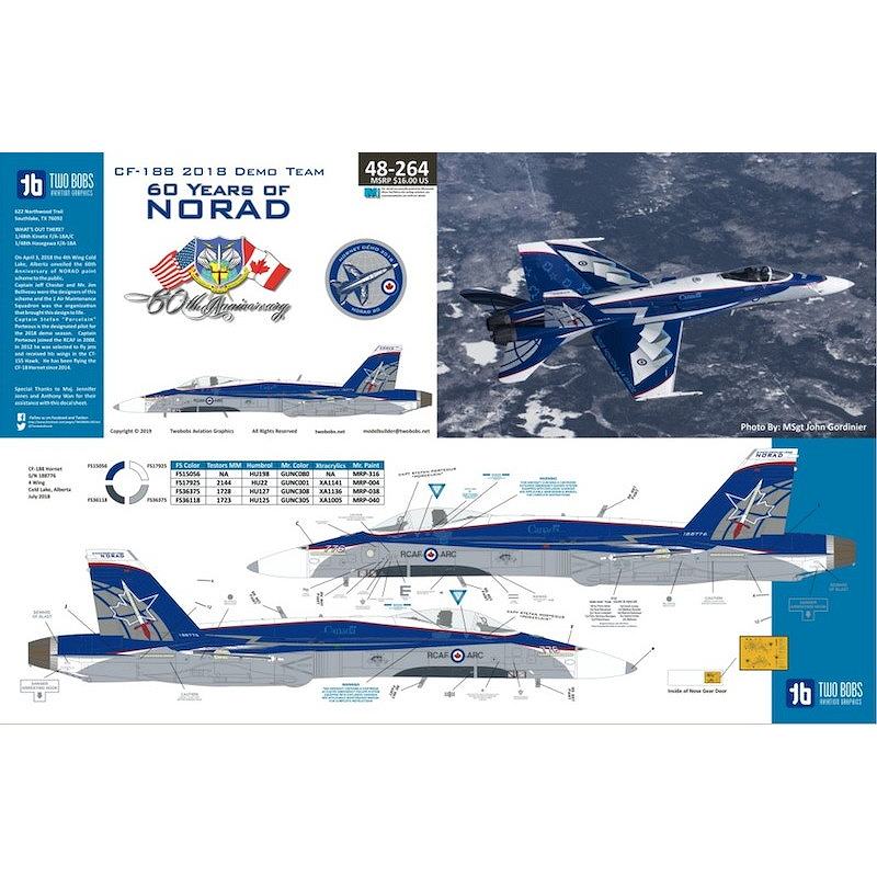 【新製品】48264 CF-188 2018 デモチーム ノーラッド60周年 北アメリカ航空宇宙防衛司令部