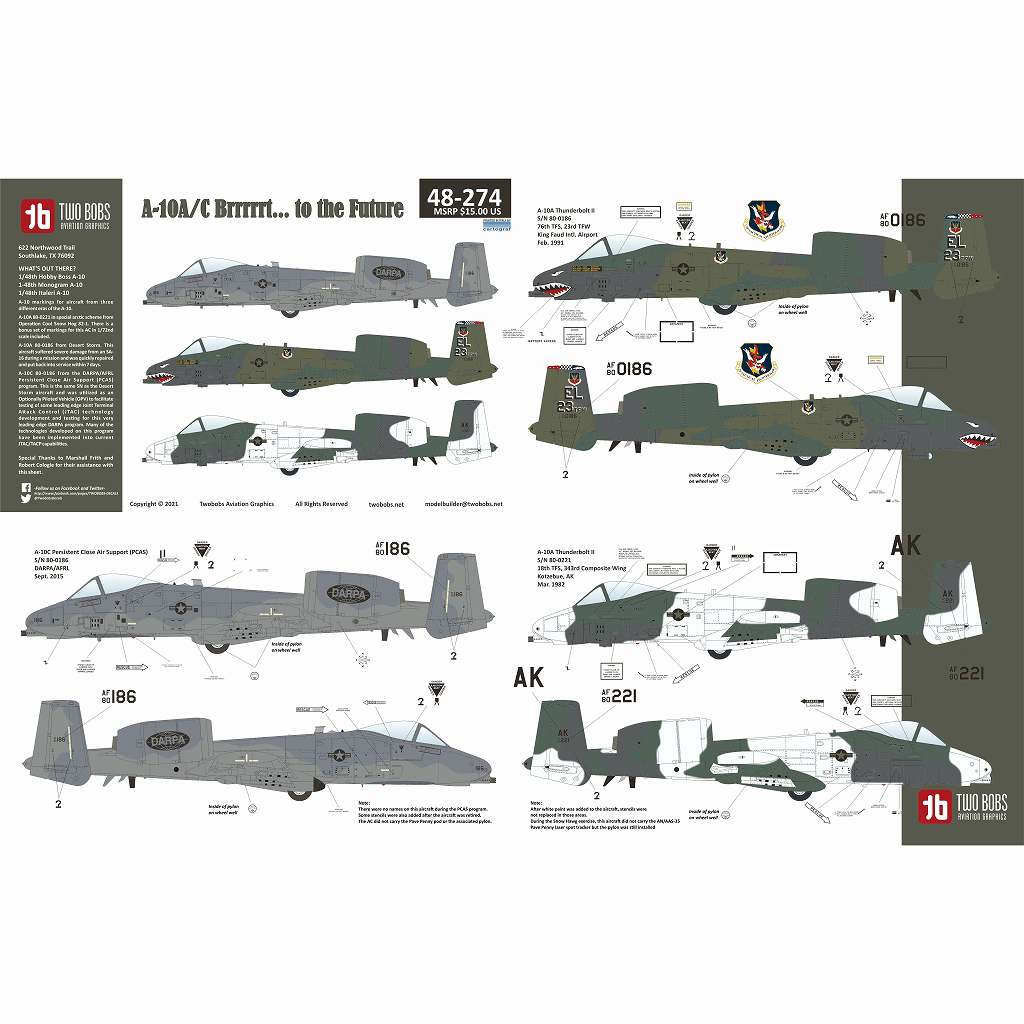 【再入荷】48274 フェアチャイルド A-10A サンダーボルトII フューチャー