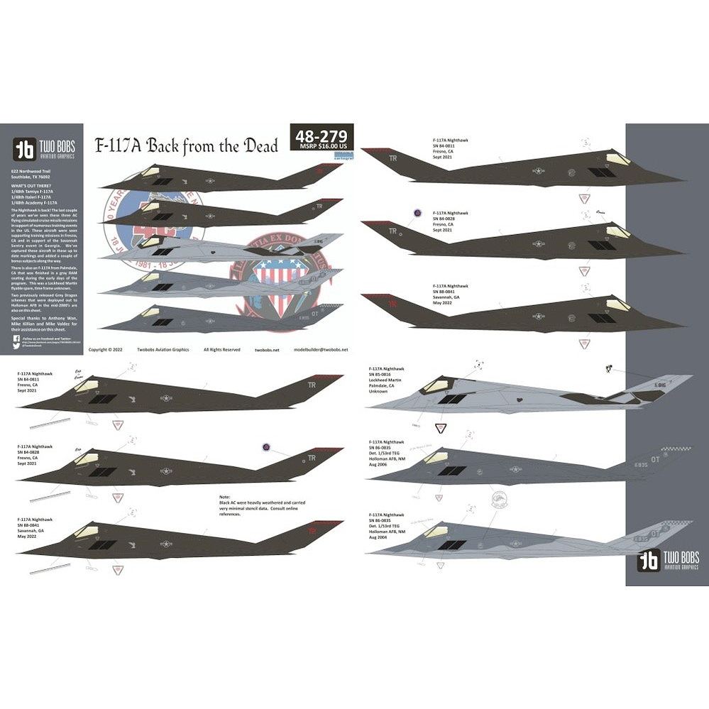 【新製品】48279 )F-117A ナイトホーク バックフロムザデッド