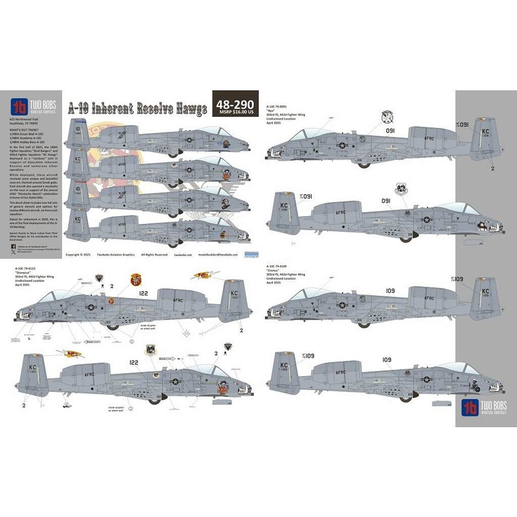【新製品】48290 リパブリック A-10C サンダーボルトII 生来の決意作戦