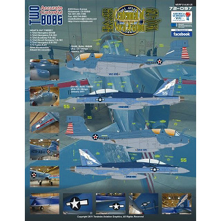 【新製品】[2009627209702] 72097)EA-6B プラウラー・E/A-18G グラウラー・F/A-18C ホーネット・A-4C スカイホーク VAQ-129/VX-31 アメリカ海軍 100周年記念塗装