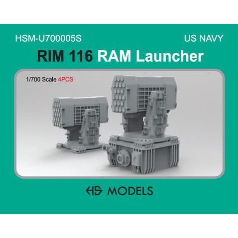 【新製品】HSM-U700005S 1/700 米海軍 RIM-116 RAM 近接防空ミサイル