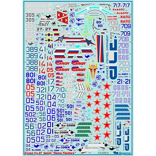 【再入荷】72029 ロシア スホーイ Su-27 フランカー デモフランカーズ