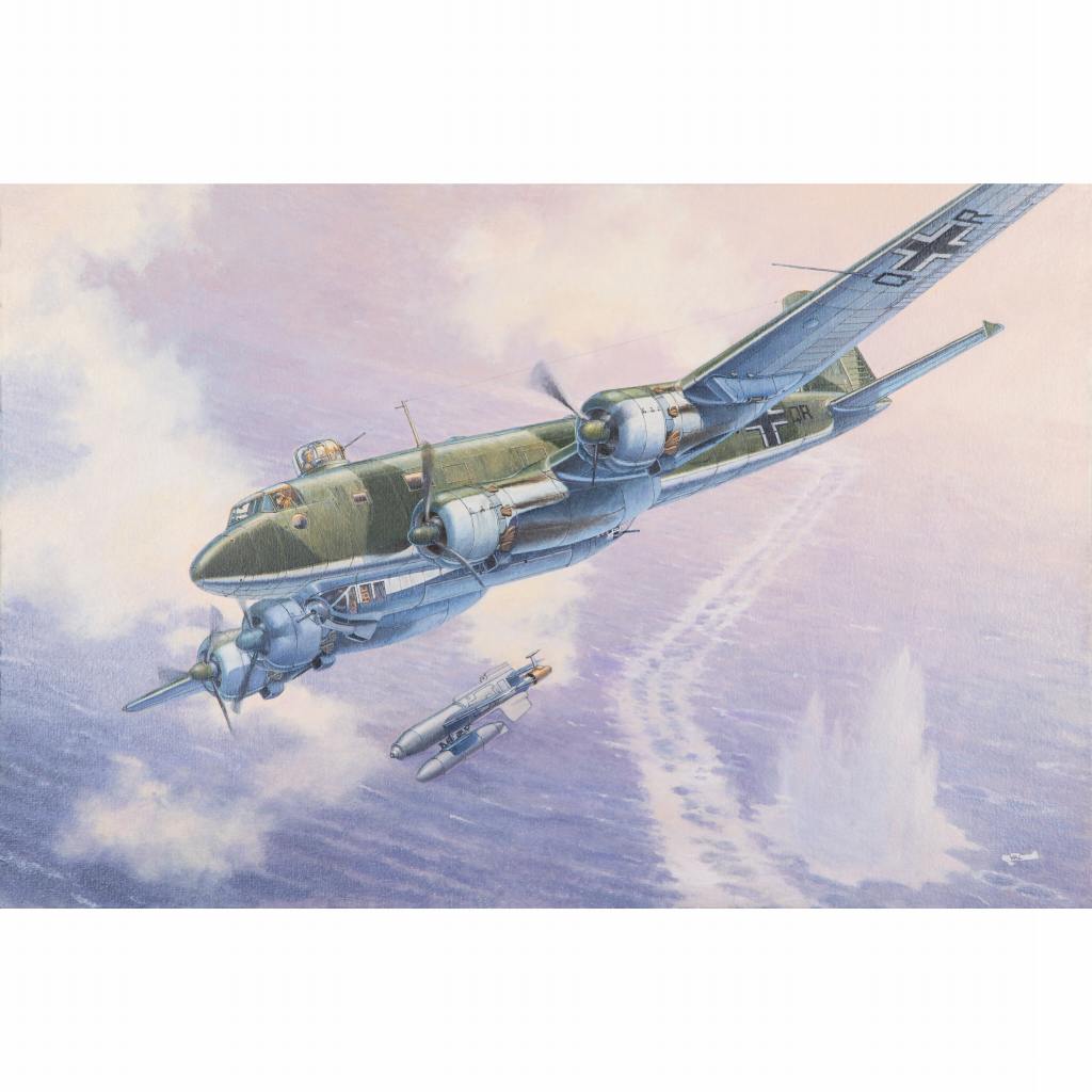 【新製品】340 独 フォッケウルフ Fw200C-6 コンドル 艦攻撃機 Hs293対艦ミサイル付