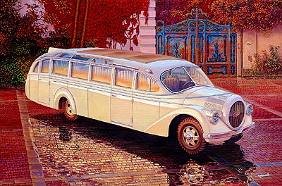 【新製品】[2010027372408] 724)独 オペル プロパガンダ 観光バス アエロ 1937年