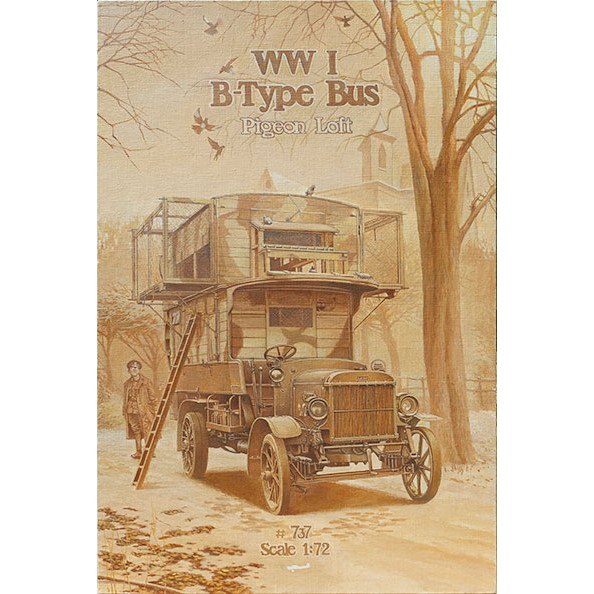 【新製品】737 英 タイプB ダブルデッカー伝書鳩輸送車 「ピジョンロフト」 WWI