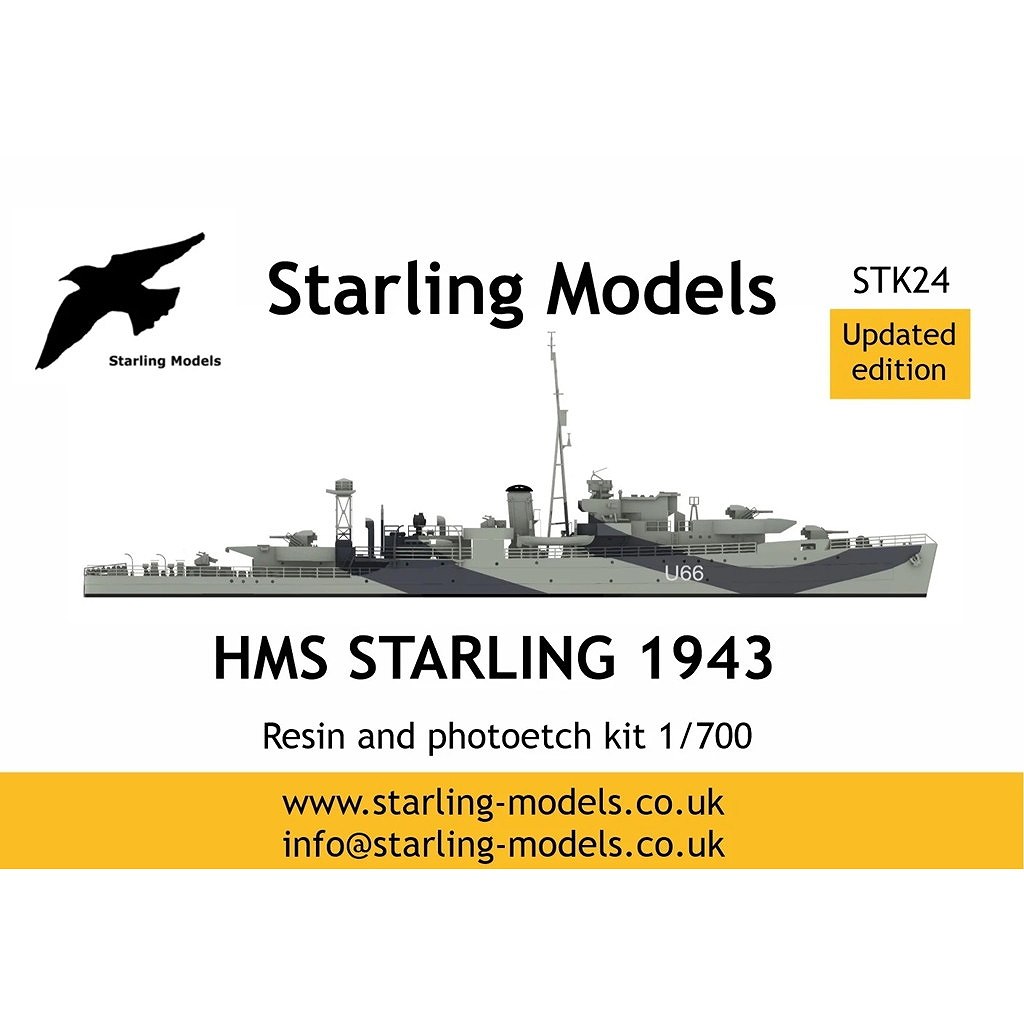 【新製品】STK24 英海軍 ブラックスワン級スループ U66 スターリング Starling 1943
