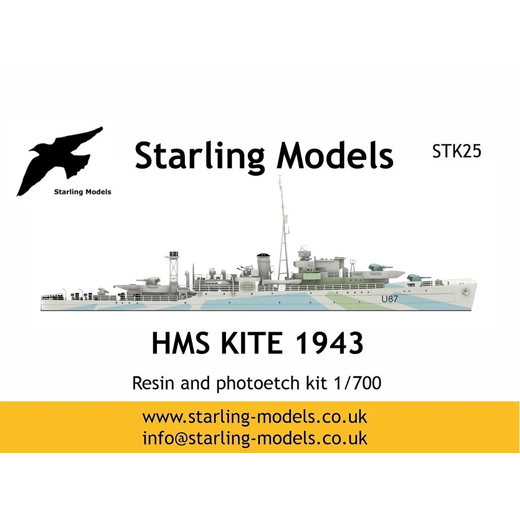 【新製品】STK25 英海軍 ブラックスワン級スループ U87 カイト Kite 1943
