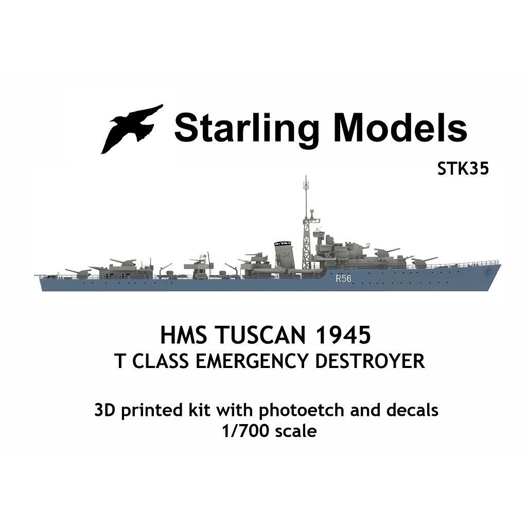 【新製品】STK35 英海軍 T級駆逐艦 R56 タスカン Tuscan 1945