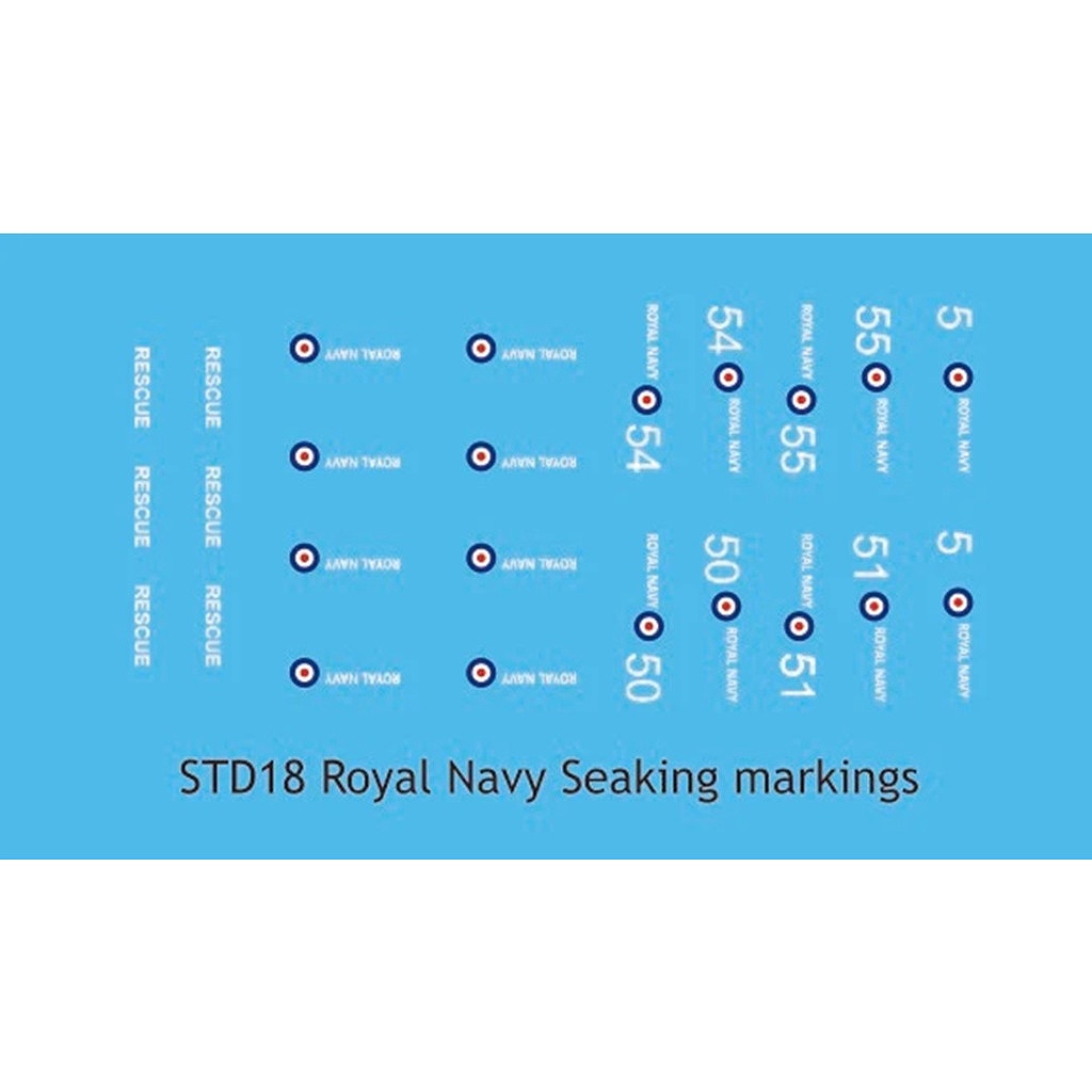 【新製品】STD18 英海軍 シーキング マーキング