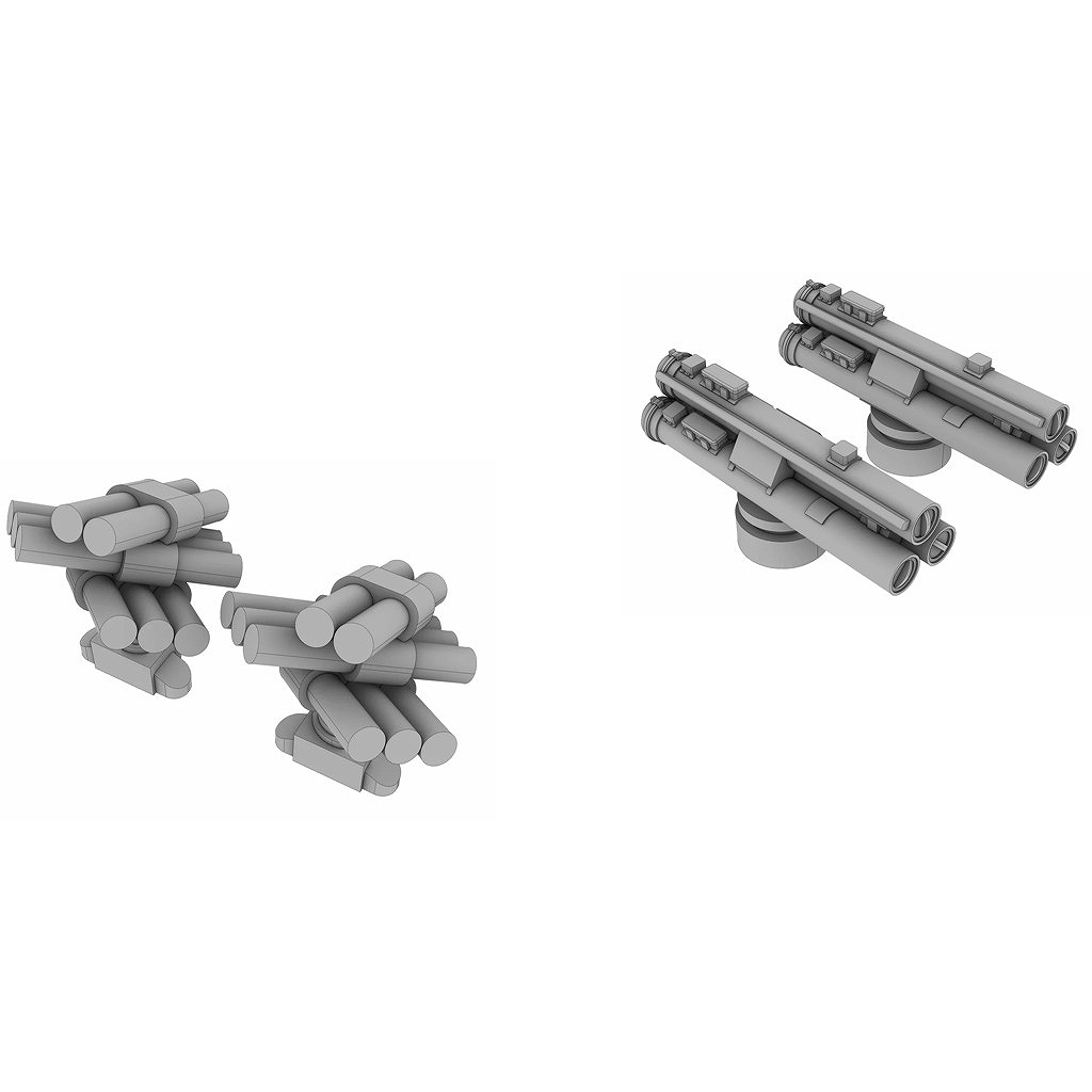 【新製品】STA41 現用英海軍 魚雷発射管&チャフランチャー