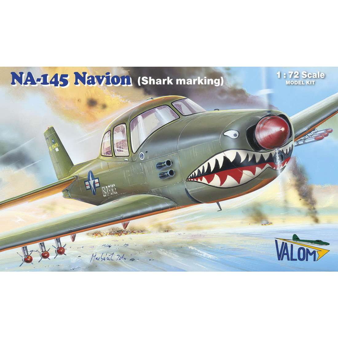 【新製品】72135 ノースアメリカン NA-145 ナヴィオン シャークマウス