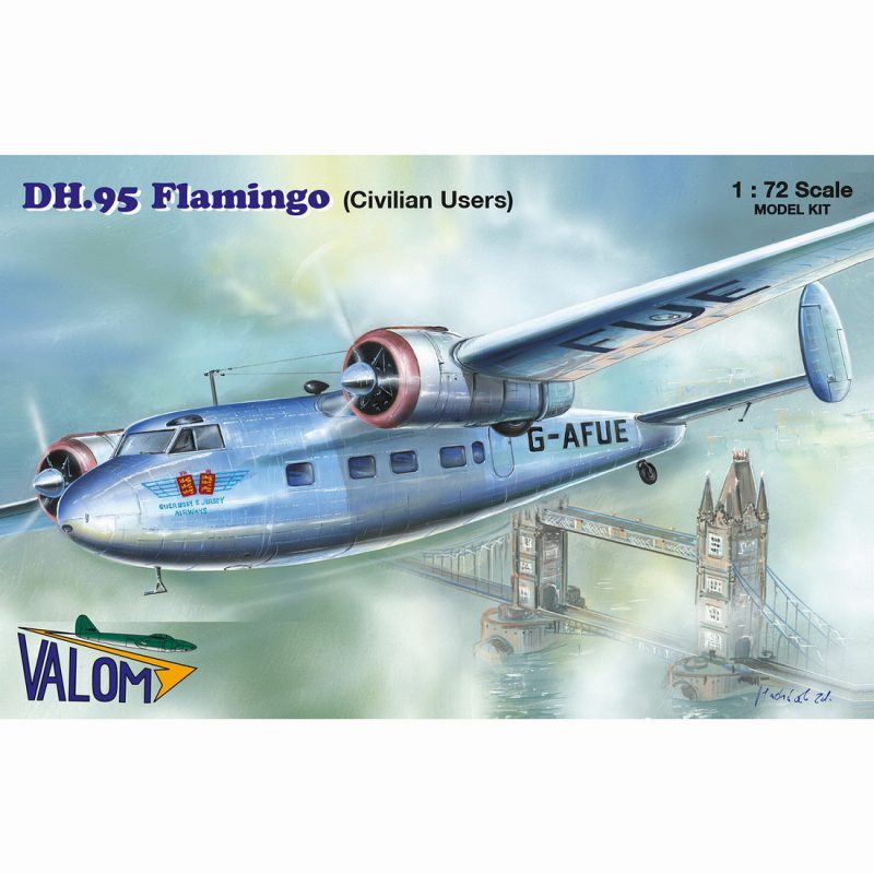 【新製品】72156 1/72 デ・ハビランド DH.95 フラミンゴ 民間機