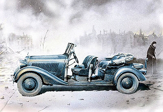 【新製品】[2010463400208] 35V02)独 スタッフカー メルセデス 170V オープン座席タイプ 1937