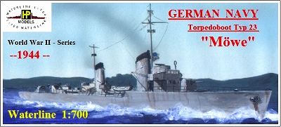【新製品】[2010657001600] G-016)23型水雷艇 メーヴェ Mowe 1944