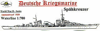 【新製品】[2010657020106] G-201)未成偵察巡洋艦 シュペークロイツァー Spahkreuzer 1939