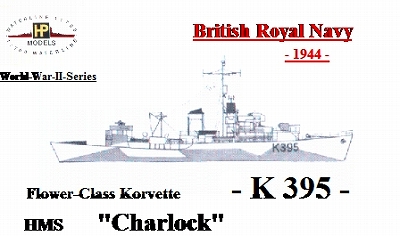 【新製品】[2010657404906] GB-049)フラワー級コルベット K-395 シャーロック Charlock 1944