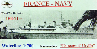 【新製品】[2010657606003] F-060)ブーゲンヴィル級通報艦 デュモン・デュルヴィル Dumont d'Urville 1940/41