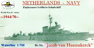 【新製品】[2010657800203] NL-002)オランダ海軍 トロンプ級防空巡洋艦 ヤコブ・ヴァン・ヘームスケルク Jacob van Heemskerck 1944/70
