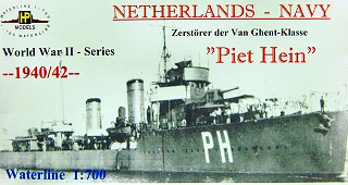 【新製品】[2010657804805] NL-048)オランダ海軍 ヴァン・ガレン級駆逐艦 ピート・ハイン Piet Hein 1940/42