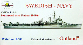 【新製品】[2010658200200] SW-002)スウェーデン海軍 防空巡洋艦 ゴトランド Gotland 1943/44