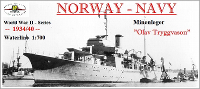 【新製品】[2010658300306] NR-003)ノルウェー海軍 機雷敷設艦 オーラブ・トリグヴァソン Olav Tryggvason 1934/40