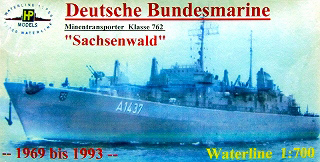 【新製品】[2010658901107] MN-BRD-011)ザクセンヴァルト級機雷補給艦 A1437 ザクセンヴァルト Sachsenwaid 1969 bis 1993