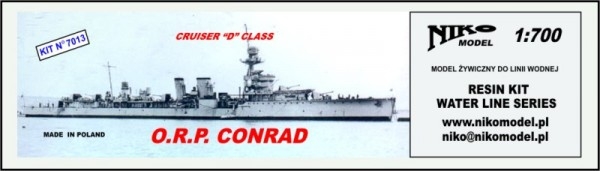 【再入荷】7013 ポーランド海軍 軽巡洋艦 コンラッド Conrad