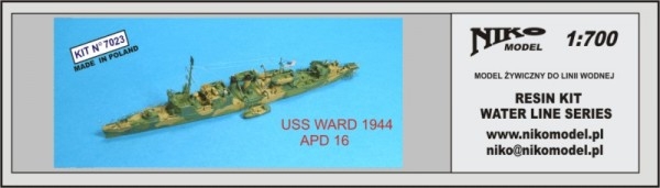 【再入荷】7023 マンリー級高速輸送艦 APD-16 ウォード Ward 1944
