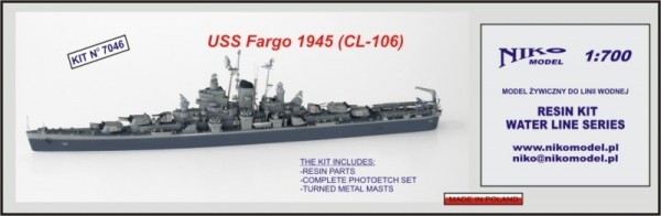 【再入荷】7046 ファーゴ級軽巡洋艦 CL-106 ファーゴ Fargo 1945