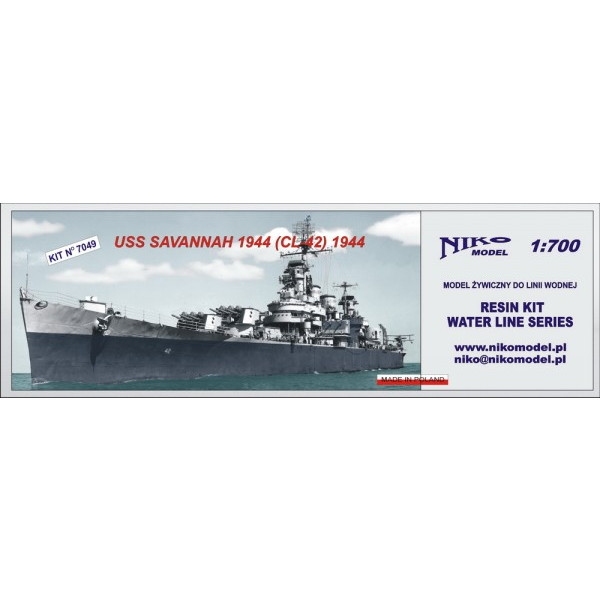 【再入荷】7049 ブルックリン級軽巡洋艦 CL-42 サヴァンナ Savannah 1944
