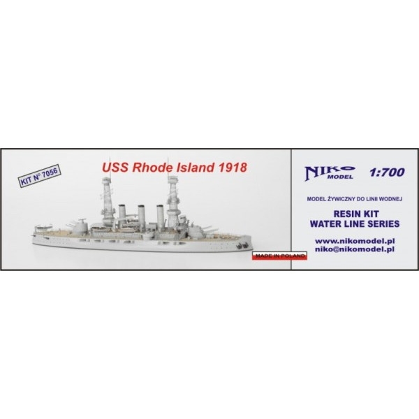 【再入荷】7056 ヴァージニア級戦艦 BB-17 ロード・アイランド Rhode Island 1918