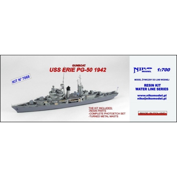 【再入荷】7068 砲艦 PG-50 エリー Erie 1942