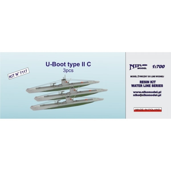 【新製品】7117 独海軍 Uボート タイプIIC 3隻入り