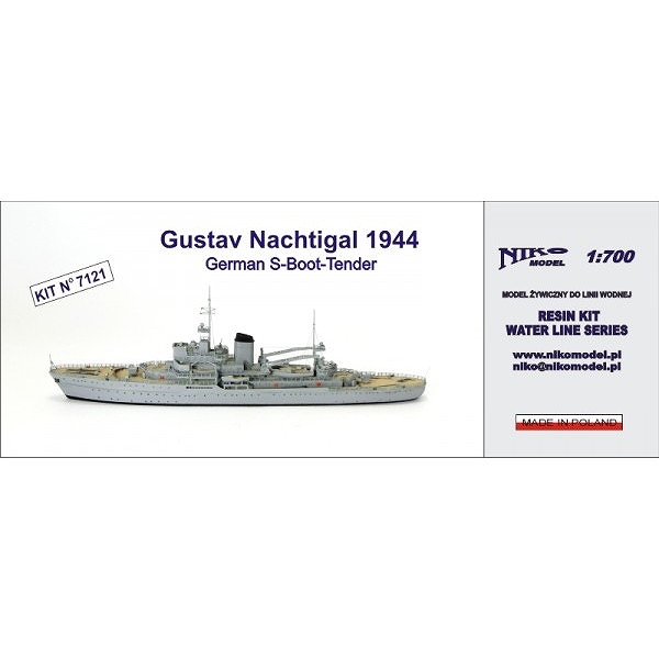 【新製品】7121 独海軍 Sボート母艦 グスタフ・ナハティガル Gustav Nachtigal 1944