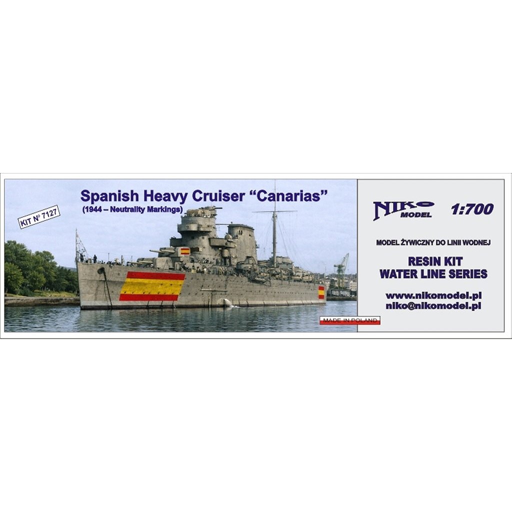 【新製品】7127 スペイン海軍 重巡洋艦 カナリアス 1944