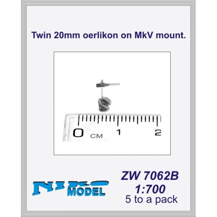 【新製品】ZW7062B)英海軍 20mmエリコン機銃 Mk.Vマウント