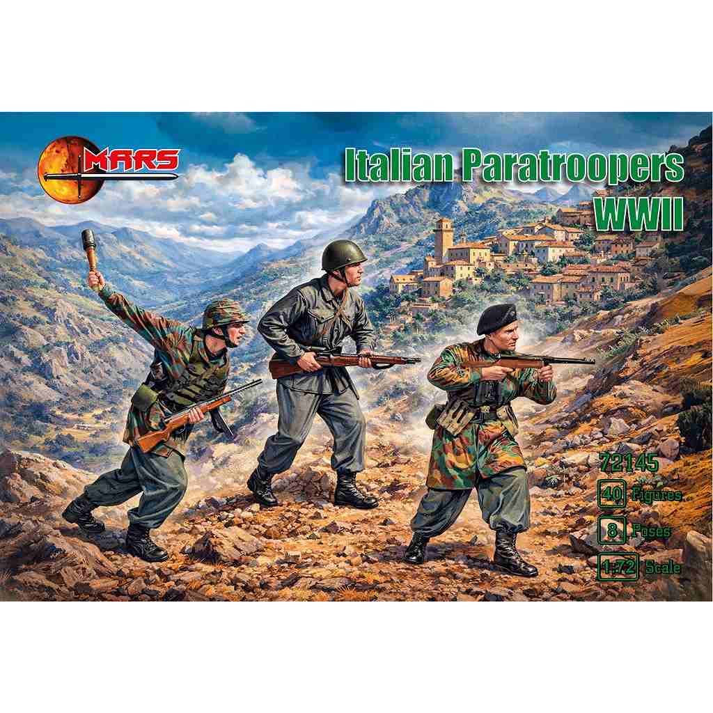 【新製品】72145)1/72 WWII イタリア 空挺兵
