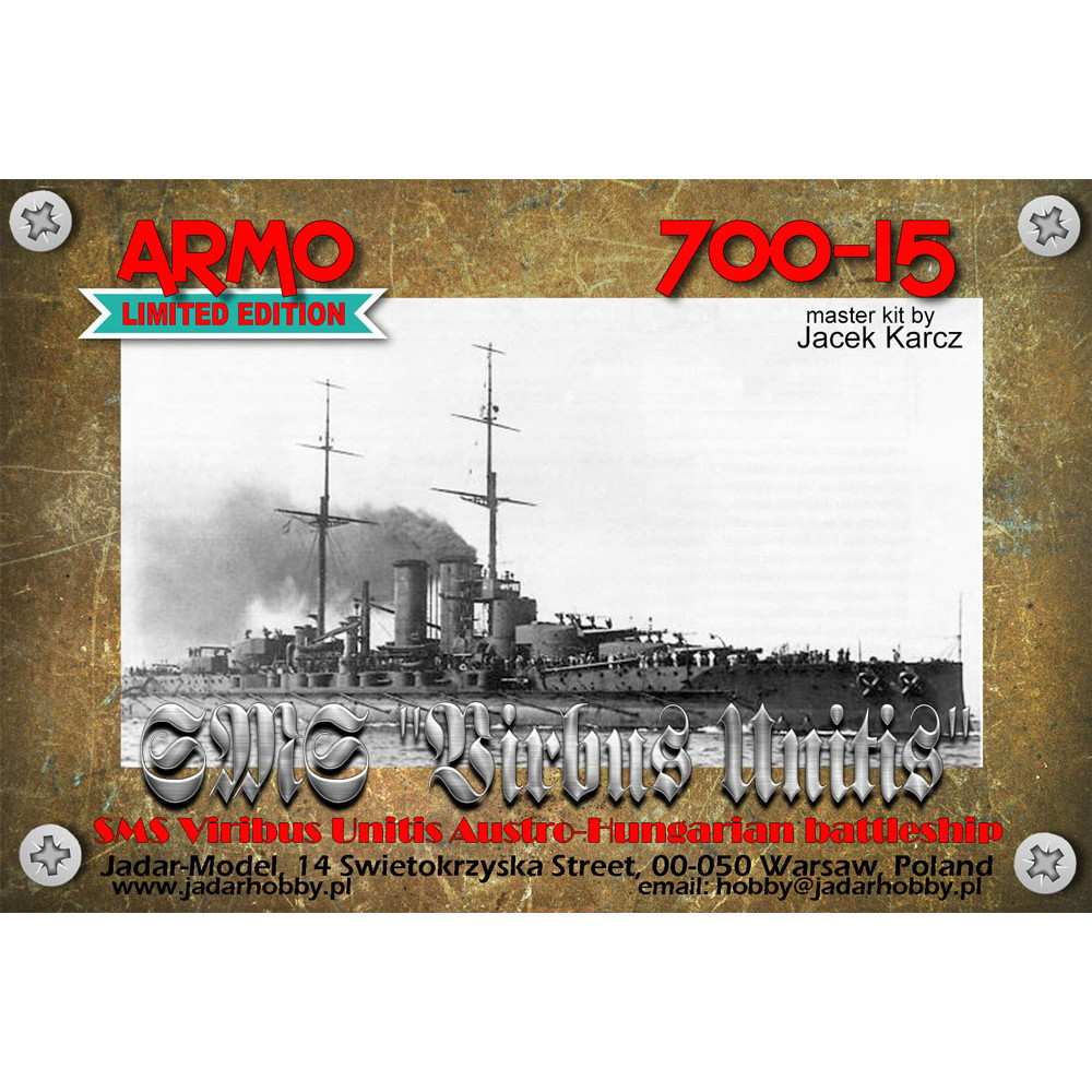 【新製品】700-15 オーストリア・ハンガリー海軍 テゲトフ級戦艦 フィリブス・ウニティス Viribus Unitis