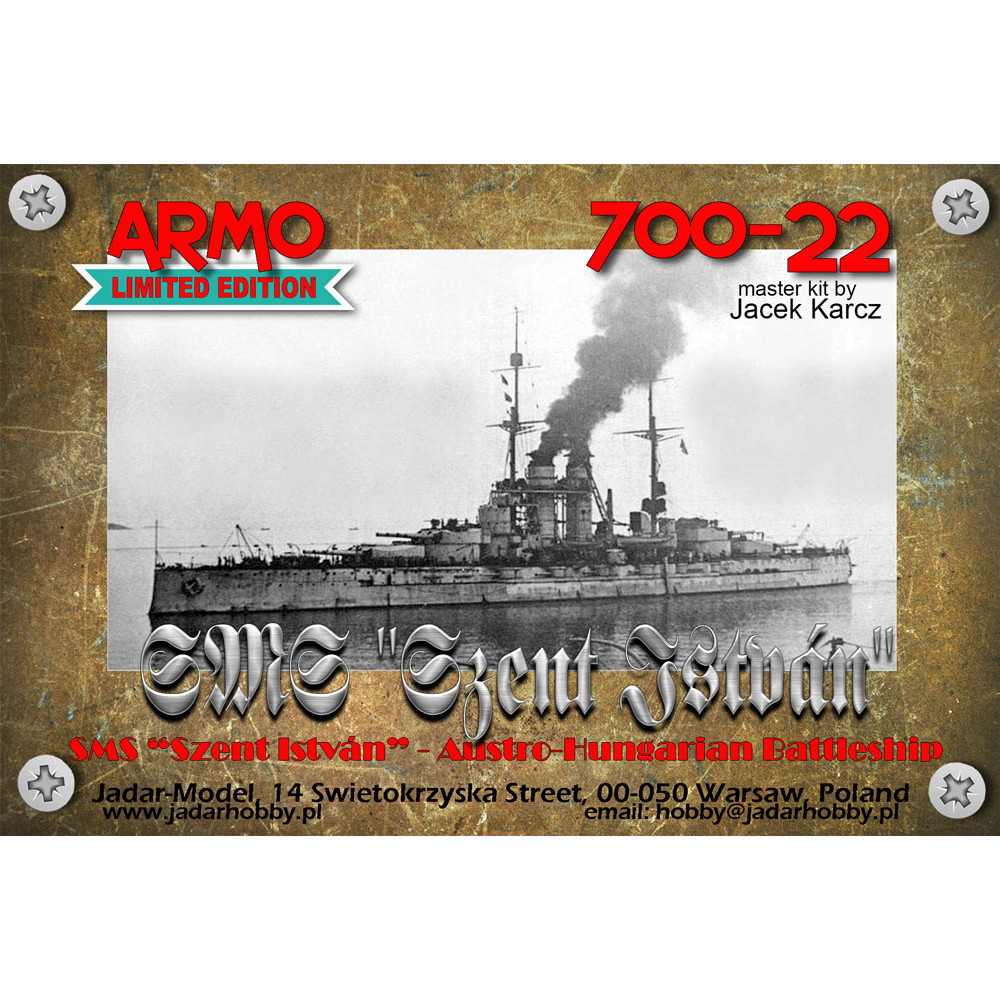 【新製品】700-22 オーストリア・ハンガリー海軍 テゲトフ級戦艦 セント・イシュトヴァーン Szent Istvan