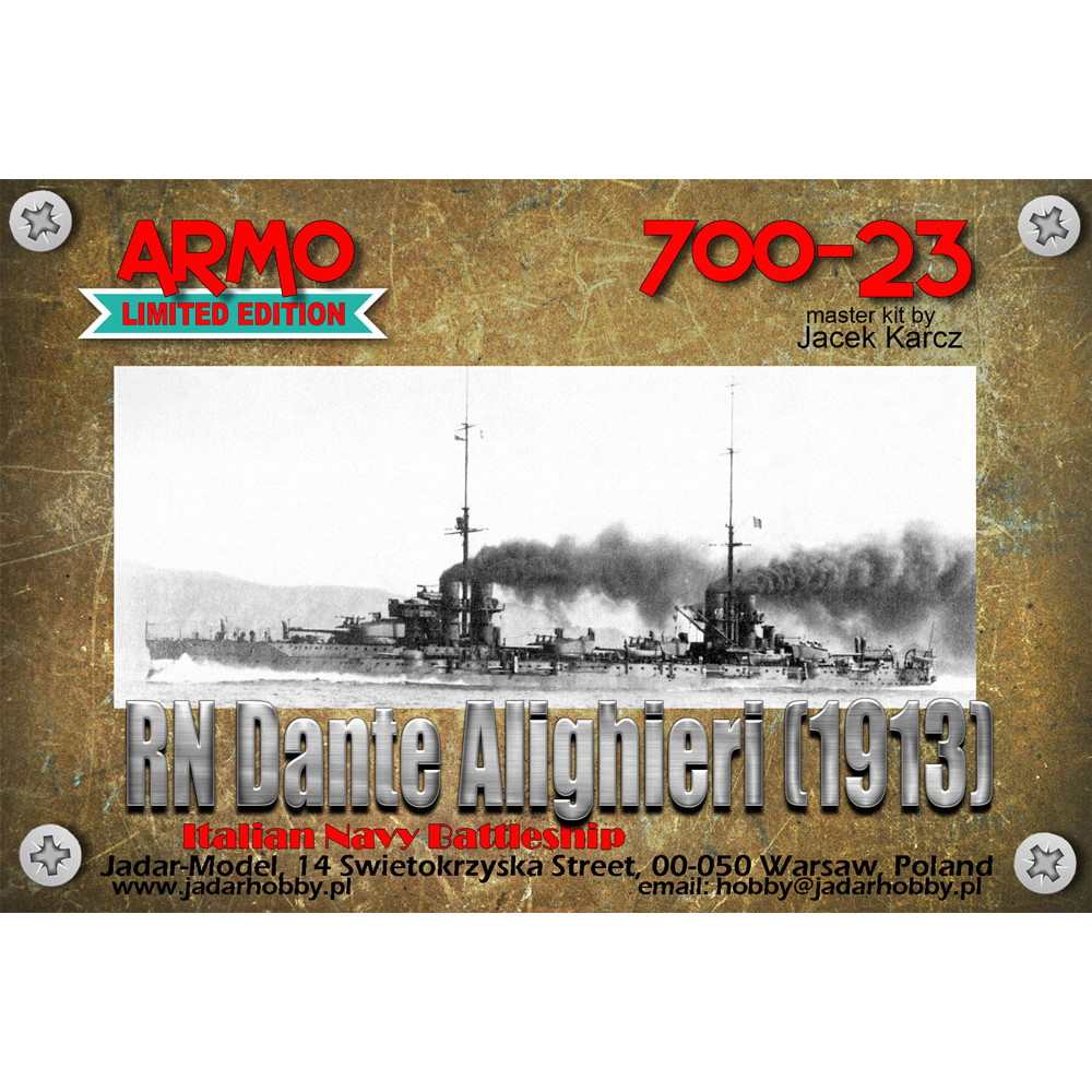 【新製品】700-23 伊海軍 戦艦 ダンテ・アリギエーリ Dante Alighieri