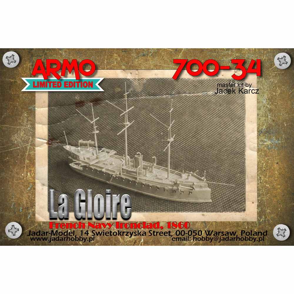 【新製品】700-34 仏海軍 装甲艦 ラ・グロワール La Gloire 1860