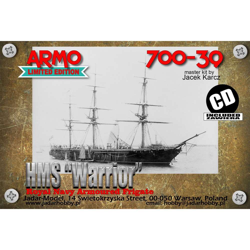 【新製品】700-39 英海軍 装甲艦 ウォリア Warrior 1860